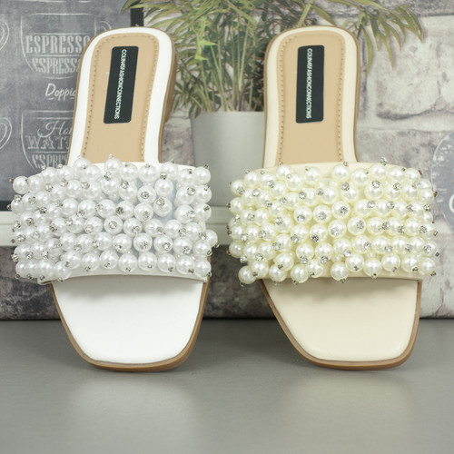 Bridal mules sliders - bridal, sandal