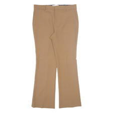 ZARA Womens Trousers Brown Regular Bootcut W35 L32