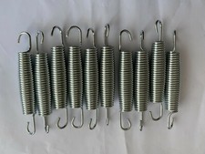 10 x Trampoline Spring Heavy Duty Double Hook Spring Stretchable Anti-Rust Steel