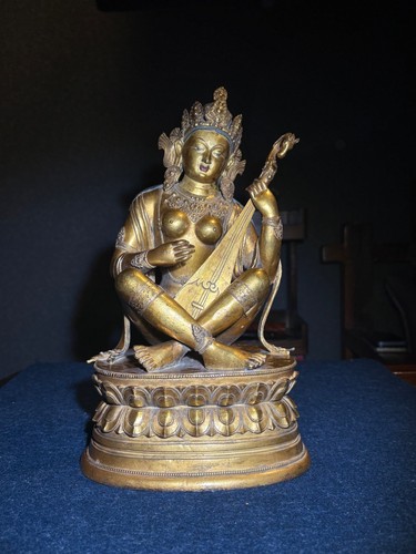 Old tibetan buddhism bronze - buddhism,
