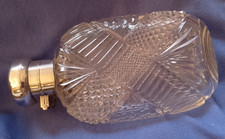 Antique Cut Glass   Silver Hip