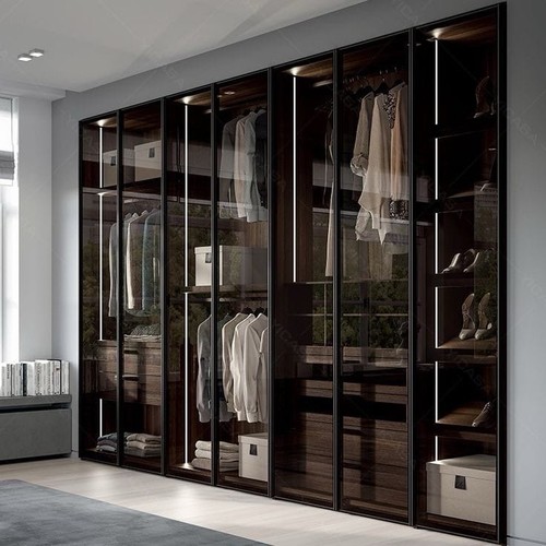Aluminum frame glass door - door, –