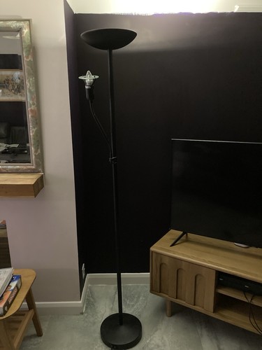 Modern black floor lamp - floor,