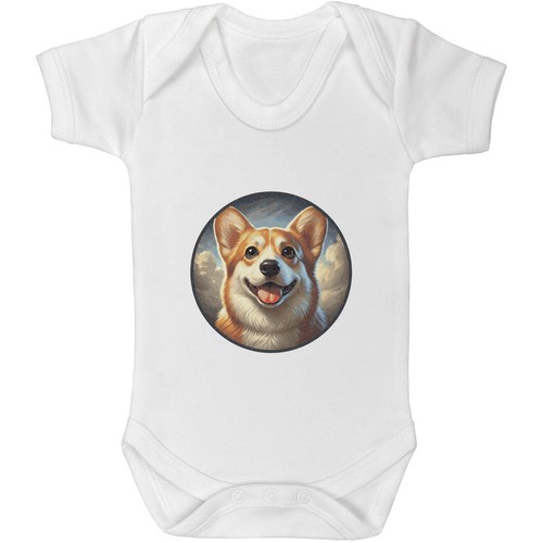 Smiling welsh corgi - welsh, baby