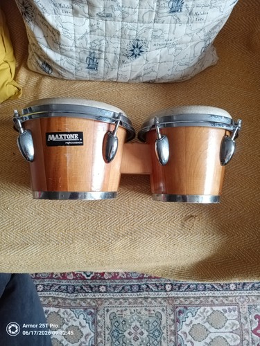 Wooden bongo drum - bongo, set