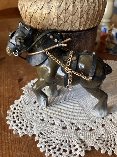 Vintage plastic shire horse - plastic,
