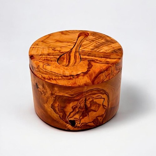 Handcrafted olive wood dual - olive,