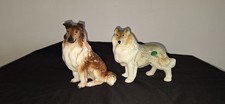 2 PORCELAIN COLLIE DOGS