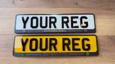 2x MERCEDES BENZ 3D NEW NUMBER