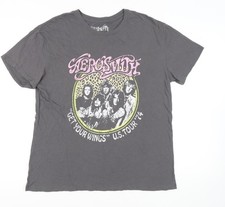 Aerosmith Unisex Grey Graphic