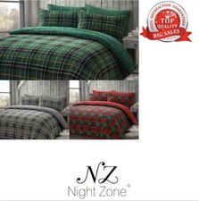 Teddy Check Fleece Duvet Cover