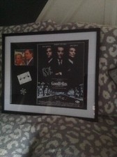 Gangsters Goodfellas signed Display by Ray Liotta and Henry Hill,Framed.Rare.