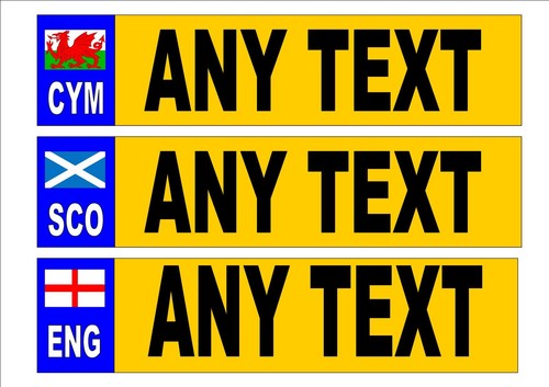 Personalised number plate fun - personalised,