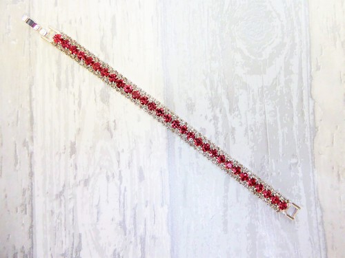 Pink diamante sparkle silver - diamante,
