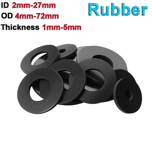 Rubber washers various sizes - rubber,