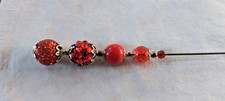 Vtg Inspired Red Beads on