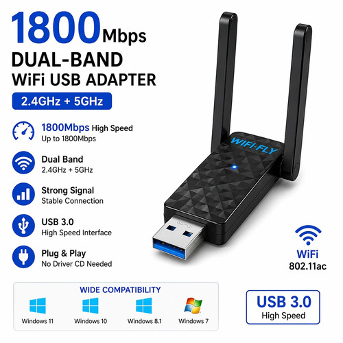 1800mbps usb wifi - 1800mbps, dual