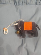 Steiff 2007 Club Gift Blue Elephant With Bell 9cm Ornament Mohair 