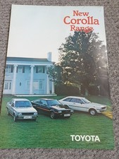 Toyota Corolla Saloon Liftback Coupe Estate 1980-82 Original UK Sales Brochure