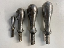 STEEL TUBBED LATHE HANDLES SOLID METAL WHITWORTH BSW 1/4" 3/8" 7/16" 1/2"