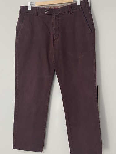 Meyer chinos burgundy w36 l28 - meyer,