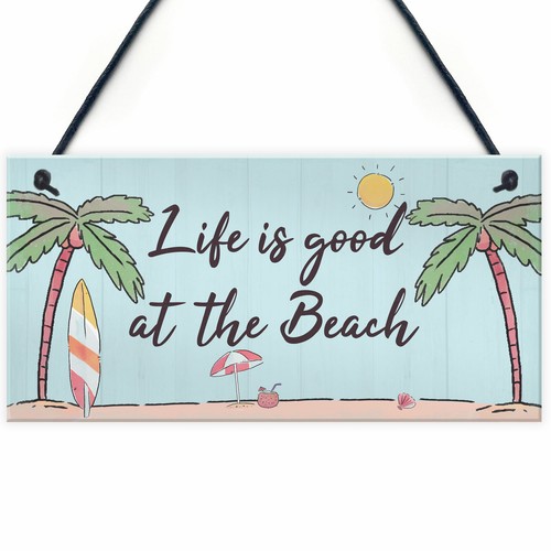 Beach plaque nautical theme - beach,