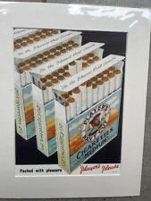 Original Vintage 1955 Tobacco Matted Advert Players Navy Cut Cigarettes