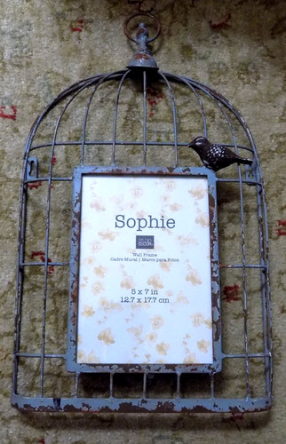 5x7 bird cage shape - 5x7", gray