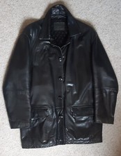 Guise Mens Black Leather Jacket M/L.  RRP £399.