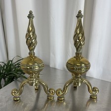 Vintage Large Solid Brass Fire