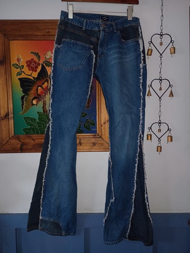 Patchwork flared jeans - flared, jeans.
