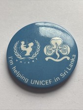 Girl Guide Pin Badge. UNICEF In Sri Lanka. 