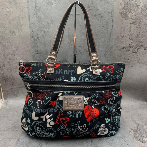 Coach poppy graffiti black - coach,