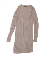 OASIS Womens Longline Open Cardigan Sweater UK 12 Medium Grey Viscose MH10