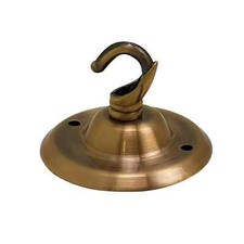Ceiling Rose Hook Plate Single Point Ceiling Rose With 75mm Antique Retro Edison