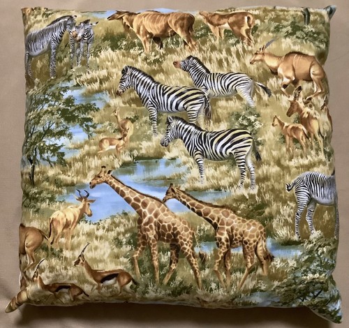African wildlife cushion - wildlife,