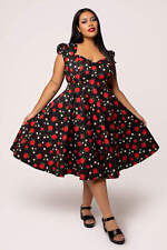 Apple Pie Dress Hell Bunny XL-6XL 16-26 black 50s retro vintage swing apples