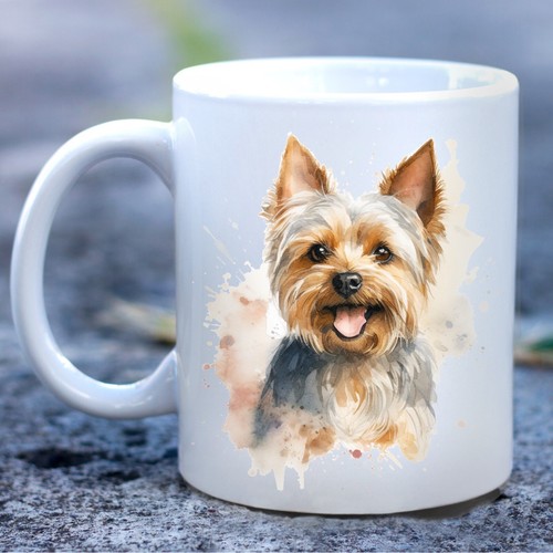 Pet dog mug - pet, watercolour