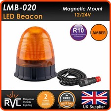 AMBER LED BEACON MAGNETIC Flashing Warning Strobe Light lightbar warning 12v 24v