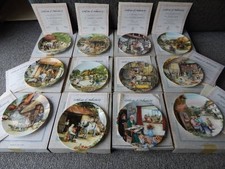 Royal Doulton Old Country Crafts 12 Plate Set Susan Neale Boxed + Certificate