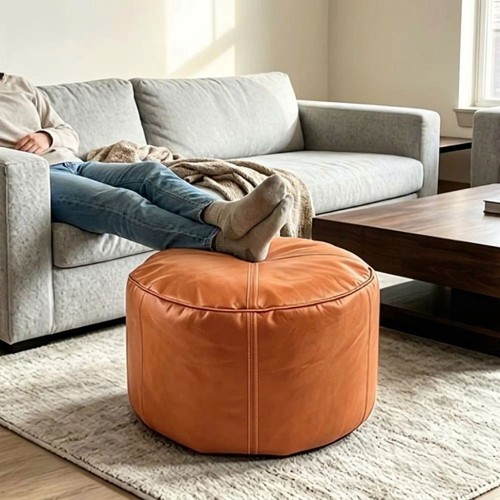 Leather bean bag - bean, cover