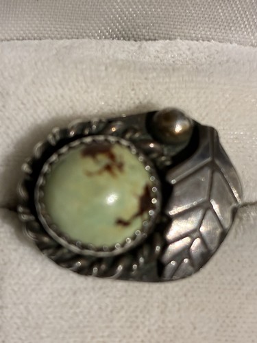 Vtg navajo sterling - navajo, green