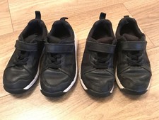Boys Clarks Wide Fit Trainers Bundle - Black - Size 10H & 10.5H - Orbit Ride