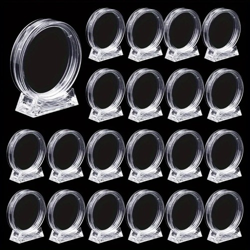 10pcs transparent coin display - 10pcs,
