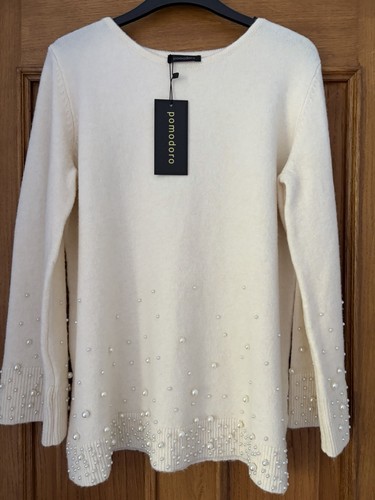 Pomodoro cream pearl embossed - cream,
