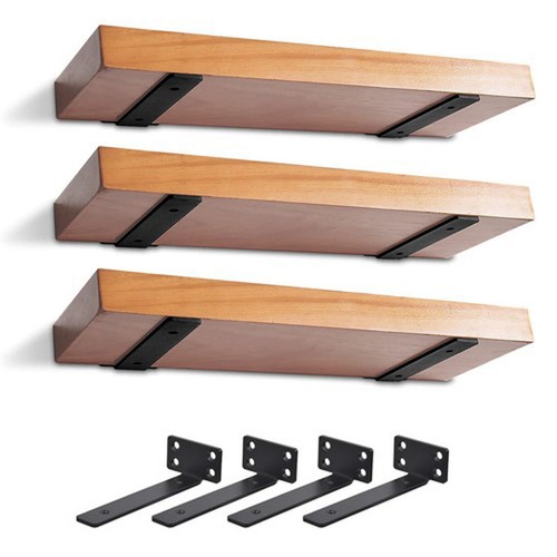 Pack floating shelf brackets - 4,