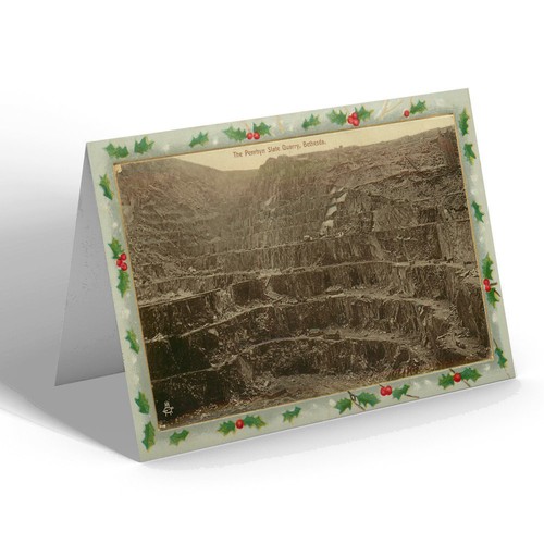 Xmas notelet vintage wales - xmas,
