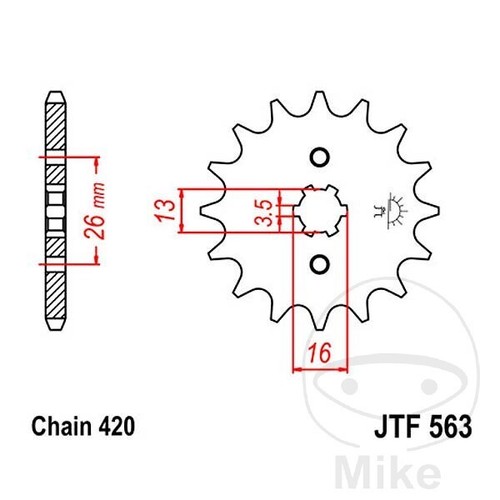 Sprocket for yamaha 15 - sprocket,