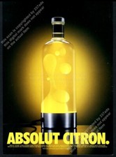 1997 Absolut Citron vodka lava