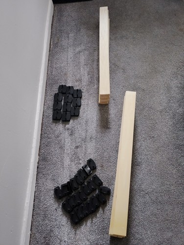Set wooden bed slats for - of,